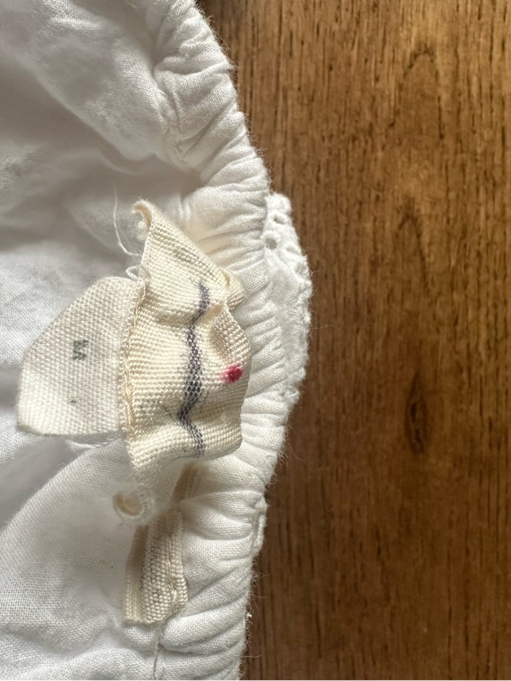 Anthropologie White Eyelet Ruffle V-Neck Top - Picture 8 of 10